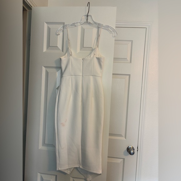 Selfie Leslie White Asymmetrical Ruffled Cocktail Dress - Picture 2 of 5